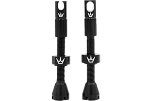 Peaty's X Chris King MK2 Tubeless Valves Presta - Integrated Spoke Key & Valve Core Removal Caps, Mountain Bike, Road & Gravel Bicycle Tyre, Insert Compatible, 7075 Aluminium - 42mm & 60mm