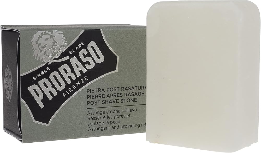 Proraso Tıraş Sonrası Rahatlatıcı Cilt Şapı 100gr. | Rock Alume, Sıkılaştırıcı ve Yatıştırıcı Etki, Doğal İltihap Önleyici, Tahrişi Sakinleştirir, İtalya'da Üretilmiştir