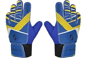 Sportout Gant Gardien De But Enfant,Excellente Protection des Doigts et des Poignées Gants De Foot Gardien Enfant pour Garçons et Filles