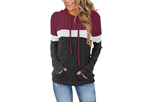 DUOEASE Felpe Donna con Cappuccio Casual Elegant Maglia Donna con Tasche Autunno Invernale Maniche Lunghe Top