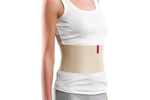ORTONYX 6.25" Abdominal Binder for Men and Women/Postpartum Post-operative Post-surgery Wrap/Abdomen Navel Umbilical Hernia Support Belt / 524006 Beige L/XXL