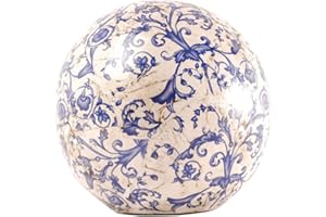 Esschert Design - Sfera in Ceramica, Colore Blu