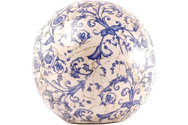 Esschert Design - Boule en ceramique Bleue Modello Grande