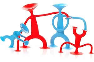 MOLUK 2843150 OOGI Family, elastische Stretch-Figuren mit Saugnäpfen, Spielfiguren-Set aus Silikon, kreativer Spielspaß für Kinder ab 3 Jahren, Motorikspielzeug, 4-teilig