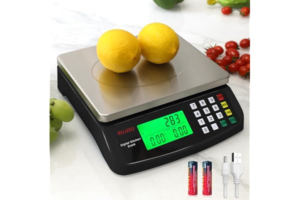 Balance de cuisine professionnelle 30kg Numérique en acier inoxydable balance électronique de cuisine PCS comptant les échelles ' avec LCD balances alimentaire pour Alimentaire Multifonctionnel