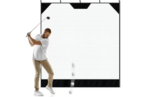 JUNKIN Golf Practice Net, Baseball Softball Hanging Hitting Net, Golf Training Net for Garage Backyard Chipping Pitching Driving, Sport Backstop Netting Barrier For Indoor Outdoor Golfing Practice, 7 x 7.5Ft