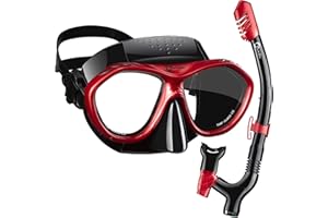 Dorlle Gafas Buceo, Máscara de Buceo, con Snorkel Seco de 3 Canales Mejorado, Gafas de Buceo de Vidrio Endurecido, Antivaho, a Prueba de Fugas y Antivaho, Equipo de Snorkel Adultos