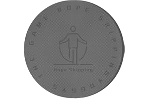 DUBBULON Tappetino Per Saltare La Corda Rotondo - Tappetino Da Allenamento Ammortizzante | Tappetino Per Esercizi Yoga | Tappetino Per Corda Per Saltare Antiscivolo, Spesso E Resistente, Per Interni Ed Esterni