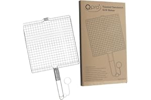 Qpro Barbecue Wire Grill Basket Rack Chicken Burger Sausages Fish Vegetables Handheld