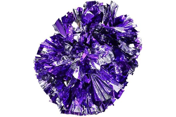 Cheerleading Pom Poms, Super Big Dance Double Head Flower Ball, Plast Pompoms med Anti-Slip Handtag, Cheerleader Aerobics Pom Poms för dansfest Skolidrottstävling