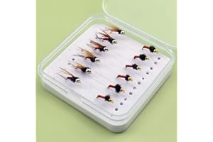 YAZHIDA | Fly Fishing Fly Fishing Set | Dry Fly | Wet | Nymph | One Mini Fly Box |
