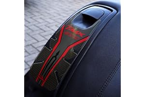 Resin Bike Autocollant Moto Compatibles avec Yamaha Tmax 500 2001 2007. Protection Trappe de Réservoir Scooter Contre Les Chocs et Les Éraflures. Autocollant 3D Résinés - Effet Carbone et Rouge