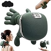 Bionic Heated Massager, Wireless Portable Shiatsu Neck and Back Massager, Electric Deep Tissue 4D Kneading Massage, Simulated