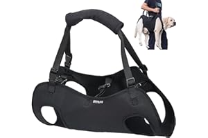 Duuclume Hundegeschirr zum Heben, Notfall-Rucksack, Unterstützung und Rehabilitation, Hundetragetasche, verstellbare Hebegurte, Hundetrage für ältere Hunde, Gelenkverletzungen, Arthritis, Größe L