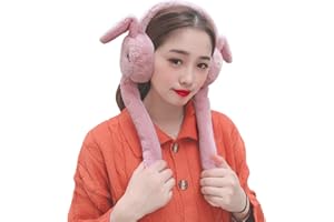 XINCHIUK Ohrenschutz Hase Form Ohrenwärmer Damen Ohrenschützer Kinder Mädchen Earmuffs Verstellbar Ohrwärmer Weich Warm Halten Earwarmer Einfarbig Earband Gemütlich Plüsch Ohrenwärmer Winter Earwarmer Outdoor