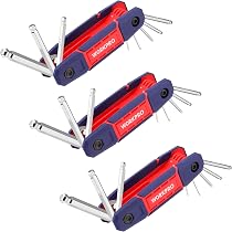 Clé Allen Pliante RICHMANN 8 Pièces - Acier Cr-V, Tailles 1,5-8mm - Portable Pour Vélo, Bricolage