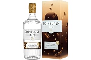 ‎EDINBURGH GIN Edinburgh Dry Gin | Tiramisu | 43% vol. | Botanicals von Wacholder, Kakaonibs, Kaffeebohnen, Tonkabohnen, Vanille, Haselnüssen, Johannisbrotbaum-Fruchtmark | Vollmundiger Gin aus Schottland