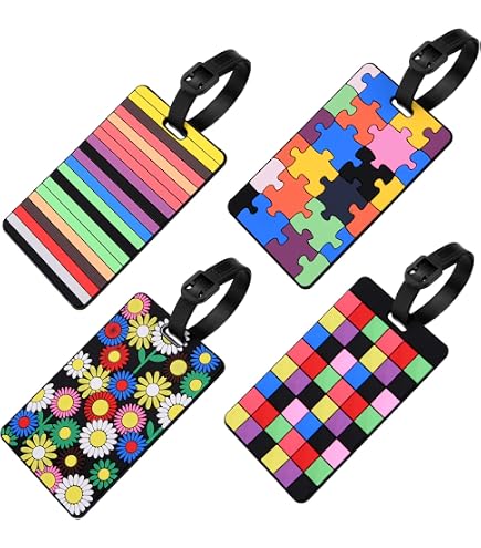 Just Stationery Etichette Per Bagagli Bianche – Confezione Da 20, Pratiche E Resistenti Per Valigie E Zaini - 5
