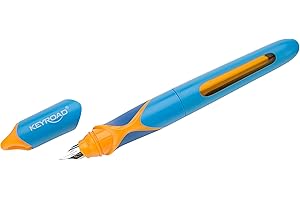 ‎OFFICE POINT GERMANY office point germany Füllhalter EXACT | Füller für Kinder, Füllfederhalter, Schreiblernfüller inkl. 2 Tinten Patronen | ergonomische Griffzone | blau