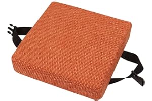 SWD TWTH Cojines para silla, cojines antideslizantes para sillas de comedor, cojines de asiento cuadrados lavables, tapete para silla para taburete, jardín, interiores y exteriores (25 x 25 x 5 cm,