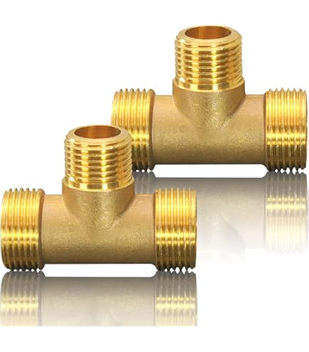 Agora-Tec Set Connettori Per Tubo In Ottone 3/4 Pollice – Con 2 Fascette In Acciaio INOX W4 – Per Tubo Da Giardino 19 Mm - 3