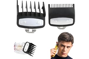 MODLOAN Hair Trimmer Clippers for Men,2 Pcs 0.5 Professional Clipper Guards for Wahl for Most Clippers Trimmers and Spares Haircut Accesorries