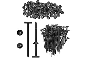 Redamancy 100 Pièces Attaches Autobloquantes Universelles en Nylon, Serre Câbles Rivets en Plastique, Attaches Cable Polyvalentes, pour Réparation Automobile, Fixation Rapide