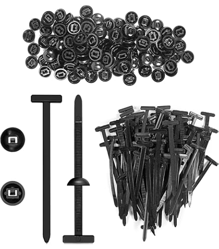 Lot De 100 Attaches De Câble Universelles En Nylon Double