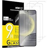NEW'C 3 Pieces Screen Protector for Samsung Galaxy S24 5G, Tempered Glass | 3 Pack, HD Clear, 6.2 Inch, NOT Compatible With: