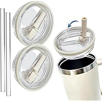 Lot De 2 Couvercles De Rechange Pour Stanley Cup - Anti-fuite - 100 Ml