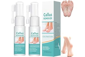 QUIXION 2 Stück Hornhautentferner Fussspray, Hornhautentferner, Hornhaut Entfernen Fuß, 2025 Neues Fuß-Hornhautentfernungsspray für Fersenschwielen, Abgestorbene Haut und Schwielen an Füßen
