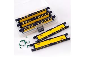 Alwonder Fishing Rig Winder to Keep Leader Line Fishing Rig Organised Snelled Hook Holder Assorted Color Foam Board Snell Organizer with Tackle Box