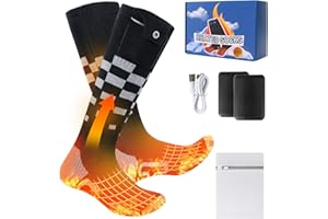 Olycism Calcetines Calefactables Batería Recargable Hombres Mujeres 4 Temperaturas Ajustables Ciclismo Al Aire Libre Camping Senderismo Motocicleta Esquí S Tamaños