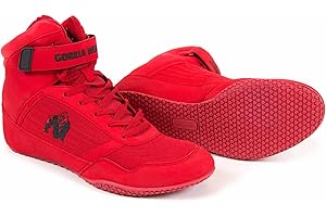 Gorilla Wear - Chaussures de Gymnastique - Chaussures Homme - Chaussures Femme - High Tops - Rouge, 42 EU