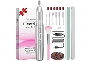 Ponceuse pour Ongles, Guiseapue Electrique Ponceuse Ongles Professionnel, 20000RPM Lime a Ongle Electrique, Portable Kit de Manucure Pedicure, Enlever le Vernis Semi Permanent, Cadeau Femme Noël