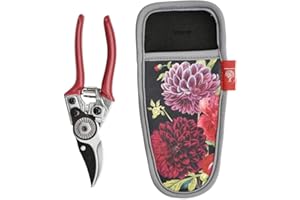 Burgon & Ball RHS Endorsed British Bloom Pruner and Holster Set, 17 cm Length