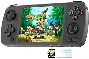 ASTARAMA RG405M ręczna konsola do gier w stylu retro, ekran IPS o przekątnej 4,0 cala, konsola do gier CNC-retro, ze stopu aluminium, z pamięcią RAM 4 GB, karta TF 128 G, obsługa systemu Android 12, Google Play OTA bezprzewodowa aktualizacja