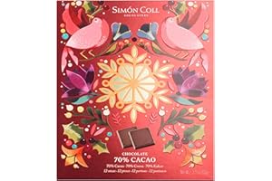 CHOCOLATES SIMON COLL Chocolates Simón Coll - Caja Frames 12 chocolatinas 70% Cacao porcionadas 60g