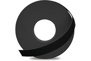 GSCIT Club Black Melamine Edge Banding, 16mm x 7.6m Edge Banding with Hot Melt Adhesive Preglued Cabinet Edge Banding Flexible Black Veneer Edging