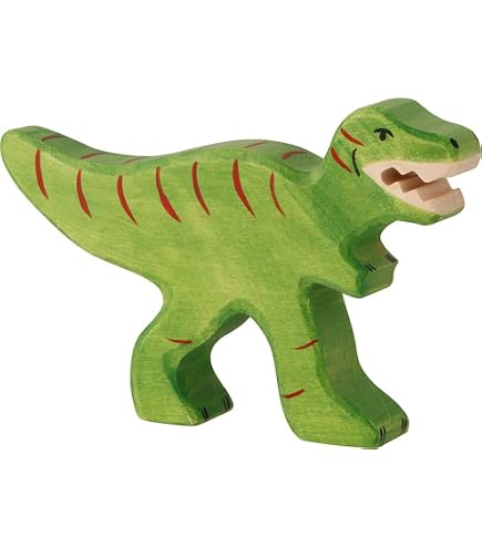 Figurine Dragon En Bois Holztiger – Peinte à La Main, 19 Cm, Fabrication Européenne