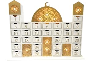 Peacock Supplies - Ramadan Wooden Countdown Calendar - Mosque