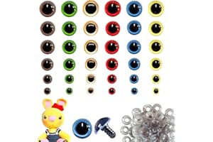 Cosyhav 120pcs Safety Eyes for Crochet Toys,3D Safety Eyes for Crochet Animals,Crochet Eyes with Washer Suitable for Dolls Plush Animals(8mm-24mm)