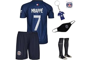 IHIMI Paris Kylian Mbappe Kinder Trikot #7, Heim, Komm mit Shorts Fußballfans