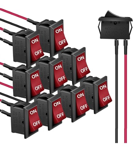 32 Interruttori A Bilanciere 2 Pin - SPST 10A/125V, Per Auto, Barca, Elettrodomestici - Foto 9