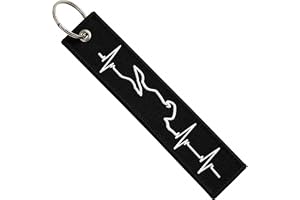 AUTODOMY Motorcykel hjärtslag nyckelring för motorcykel Quad ATV