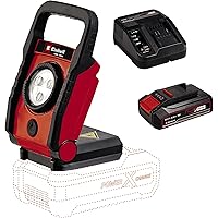 Einhell Akku-Lampe TE-CL 18 Li Power X-Change (Li-Ion, 18 V, max. 33 h Leuchtdauer, 270 Lm Lichtstrom, Schwenkbereich 0…