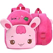 Tokeya Zaino per Bambini Asilo Zainetto Ragazza Piccolo Scuola Zainetti con Fascia Toracica, Carino Unicorno Scuola Materna Animali Zaino Impermeabile Leggero Borsa per 1-5 Anni Bambina, Rosa