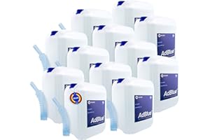 ‎BAUER BLUE BAUER BLUE – Adblue – 10x10 Liter Kanister mit Flex-Ausgießer – für Diesel Motoren – Herstellung nach ISO 22241 – Premium Harnstofflösung – Made in Germany – Optimale SCR-Abgasnachbehandlung (100L)