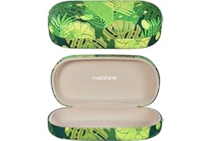 molshine Custodia rigida per occhiali da sole,custodia per occhiali classica grande per donna uomo,occhiali da sole