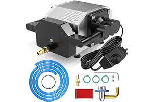 SCULPFUN S9 220V Air Assist with Air-Assisted Nozzle Set, 30L/min High Speed Air Support Fits Laser Machines Perfectly, Faster and Cleaner Cutting, Full Metal Structure